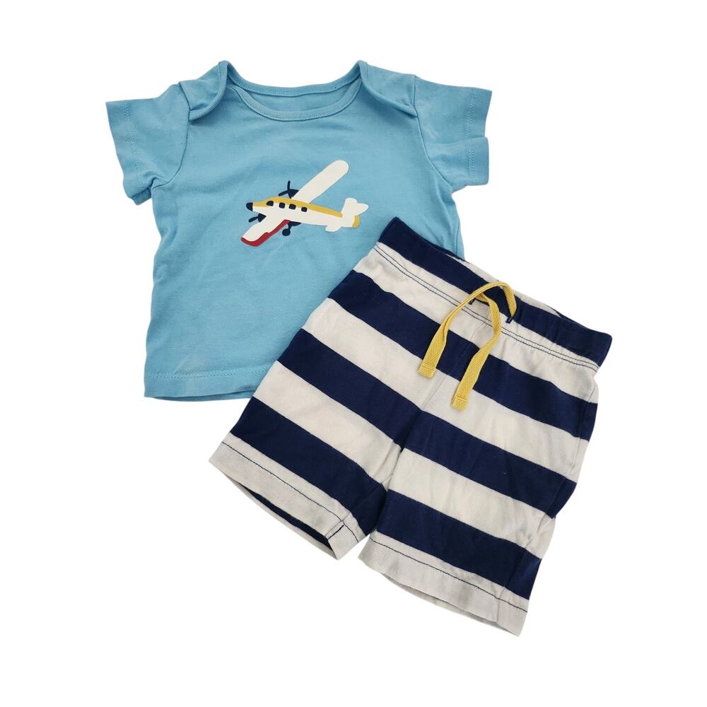 3-6M Baby Boden Cotton short set